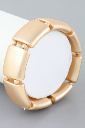 Polished Cubic Cuff Bracelet